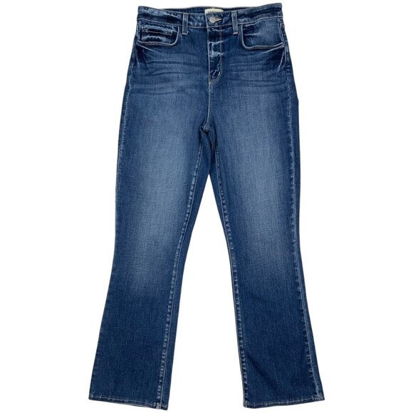 L'AGENCE Mira Cropped Bootcut Jean 28 Blue Hampton Ultra High Rise Fading Fall - Picture 1 of 12